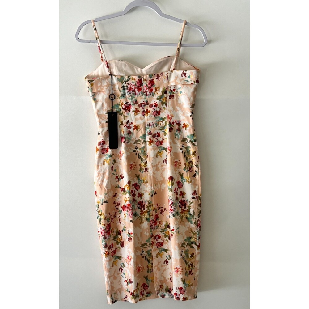 Black Halo Dress Women's Size 4 Clover Sheath Dress Peachy Floral New - Picture 5 of 15
